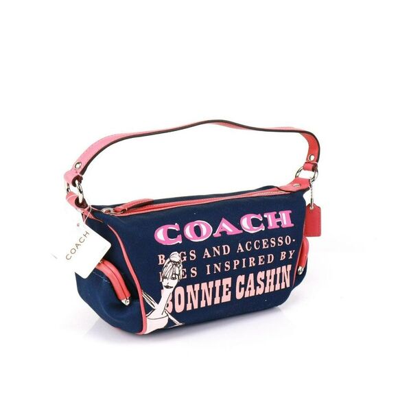 NWT Coach Bonnie Graphic Print Demi Pouch Bag Navy COLLECTOR's ITEM - Picture 3 of 7